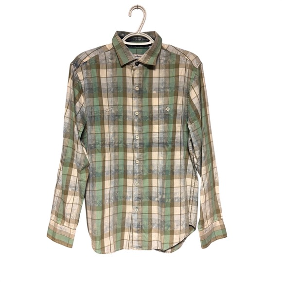 Tommy Bahama Other - Tommy Bahama Mens Walkabout Plaid Shirt Air Blue Cotton Button Down ST325769 S